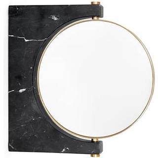 Audo Pepe Marmor Spejl Væg Messing/ Nero Marquina Marmor