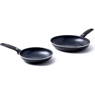 Greenpan Cambridge Frying Pan Ø20 & 28 Cm Set Of 2 - Stegepander Plast Sort - CC001864-001