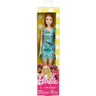 Barbie dukke med mint kjole