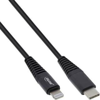 InLine USB-C til Lightning kabel - MFi Apple - Sølv - 1 m