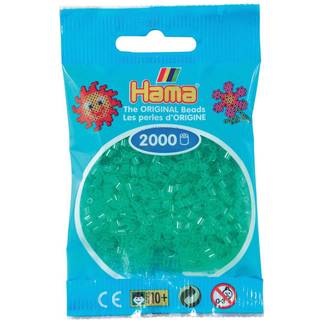 Hama Mini, perler, 2.000 stk., transparent grøn (16) [Levering: 1-2 dage]