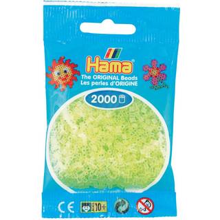 Hama Mini, perler, 2.000 stk., neongul (34) [Levering: 1-2 dage]