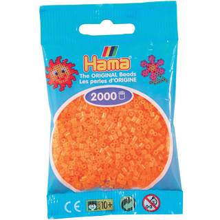 Hama Mini, perler, 2.000 stk., neonorange (38) [Levering: 1-2 dage]