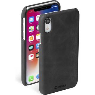 Krusell iPhone XR Sunne Cover Leather, Black