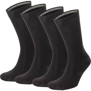 Topeco 4-pak Men Socks Plain - Black - Str 41/45