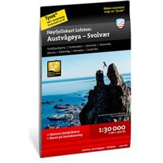 Calazo förlag Høyfjellskart Lofoten: Austvågøya – Svolvær Nocolour, OneSize