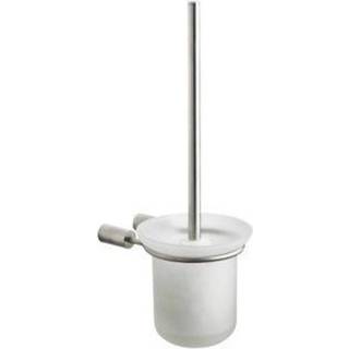 Pressalit Toiletbørste til vægmontage, m/glas skål, rustfrit stål