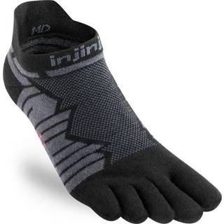 Injinji Men's Ultra Run No-Show Onyx, L