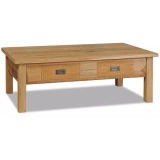 sofabord 100x60x35 cm massivt teaktræ