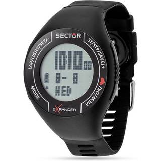 Herre Sektor CARDIO Sort Ur (Ø 47 mm)