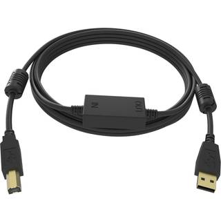 VISION 15m Black USB 2.0 booster cable