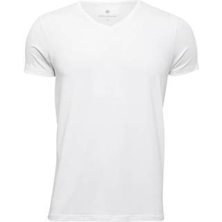 Bambus t-shirt med V-hals til mænd, JBS of Denmark, hvid, str. 2XL