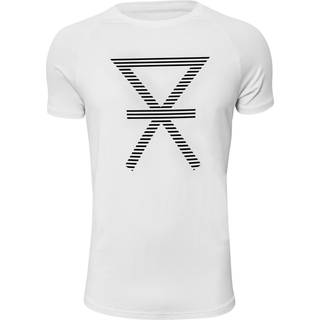 JBS of Denmark FSC-bambus t-shirt med print i hvid til herre
