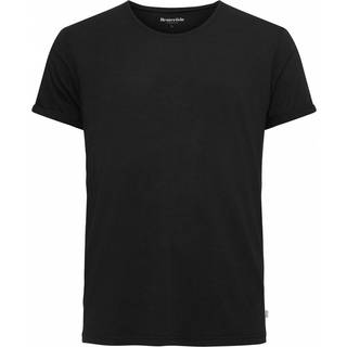 RESTERÃDS bambus Jimmy TEE FSC T-shirt i sort med rund hals til herre