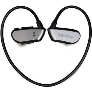Lenco - Bluetooth® vandtætte sportshovedtelefoner med 8 GB MP3-afspiller Sort - BTX-860BK