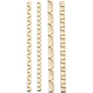 Straight Frill Tappit Udstikkersæt No. 3 - 4 stk., FMM