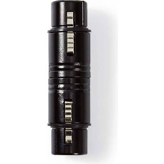 Nedis XLR Adapter - XLR 3 pin hun - XLR 3 pin hun - Sort