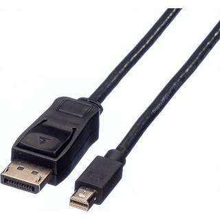VALUE DisplayPort Kabel, DP - Mini DP, Han/Han, Sort, 1,5m
