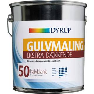 Dyrup gulvmaling olie 4,5l ekstra dækkende hvid