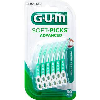 GUM Soft-Picks, Advanced, Medium / Regular, 60 stk.