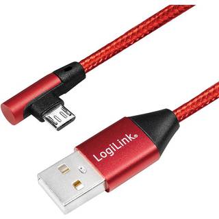 LogiLink Vinklet MicroUSB-kabel