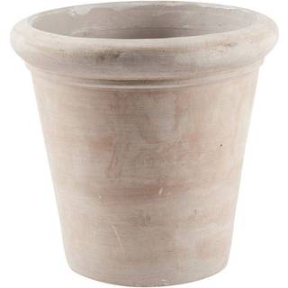 Terracotta krukke med dekorativ kant - Ø34 - H33 cm