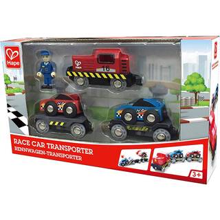 Tog tilbehør - Transporttog m. racerbiler, 6 dele