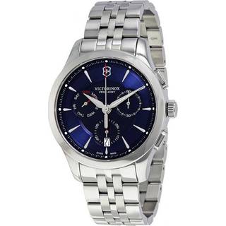 Victorinox Swiss Army Alliance Chronograph Blue Dial Silver Stainless Steel Bracelet Men's Watch 241746