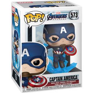 Avengers: Endgame POP! Movies Vinyl Figure Captain America w/Broken Shield & Mjölnir 9 cm