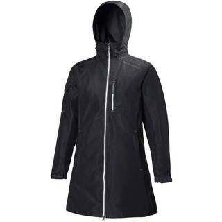 Helly hansen long belfast regnjakke dame, sort