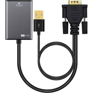 MICROCONNECT Adapter VGA 15pin  - HDMI M-F
