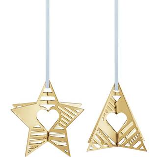 Georg Jensen Julepynt stjerne og træ 2016 - Palladium