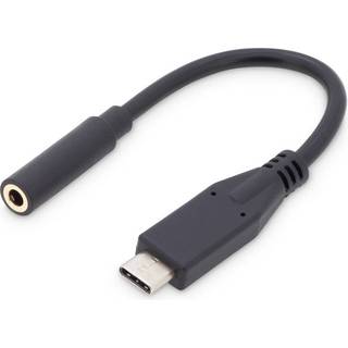 DIGITUS USB-C to headphone jack adapter - audio / USB - 20 cm