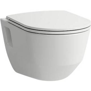 LAUFEN Pro sampak med rimless toilet og sæde med soft close og quick release, hvid, 53 cm dyb