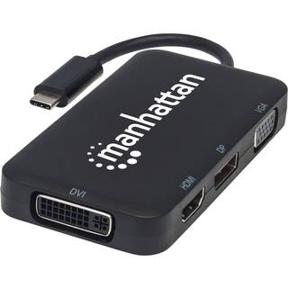 MANHATTAN Konverter USB 3.1 4-fach HDMI/DisplayPort/VGA/DVI