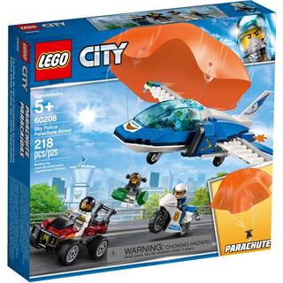 Lego City Sky Police Parachute Arrest 60208 Building Kit (218 stykker)