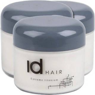 3-pack ID Hair Extreme Titanium Wax 100ml
