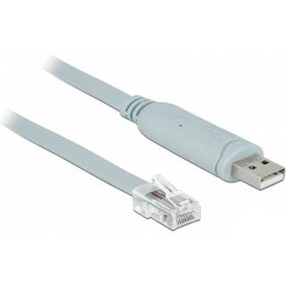 DeLOCK Serial Cable - 50 cm - Grey - Sort - 0.5 meter