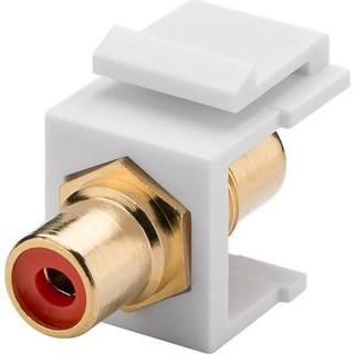 Keystone 2 x Phono adapter stik - Hvid