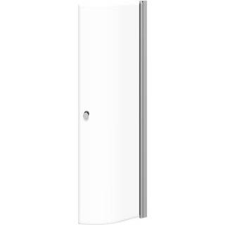 Dansani match e-halvrund svingdør 79-81 cm satin/klar - 1 låge