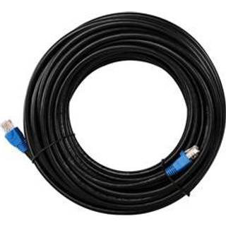 CAT 6 Udendørs-patchkabel, U/UTP, sort, 60 m