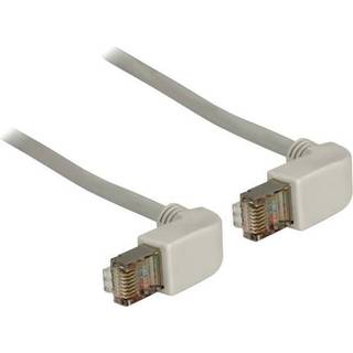 Cat 5e F/UTP vinklet Netværkskabel - Grå - 0.50 m