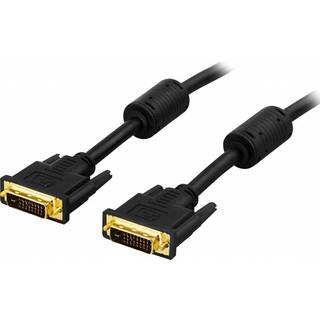 DELTACO DVI kabel Dual link -  3m (DVI-D han - han)