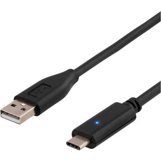 DELTACO USB 2.0 Cable, Type A - Type C ma, 2m, white