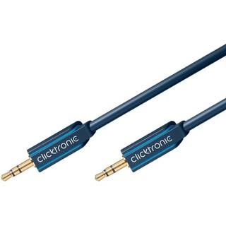 Clicktronic stereo MiniJack lydkabel (3.5 mm. Jack han - han) | 1 m | PRIS-MATCH