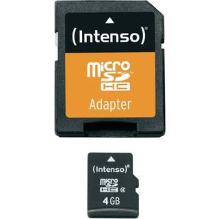 Intenso® 4GB Micro SD Hukommelseskort Incl. adapter