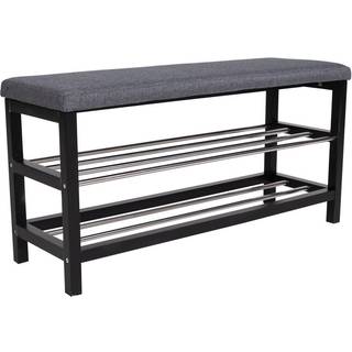 Padova bænk - 2 hylder til sko - L: 100 x B: 34 cm. H: 50 cm.