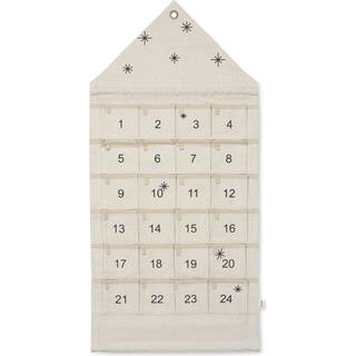 Ferm Living Star Advent Calendar - Julepynt Bomuld Sand - 1005192761