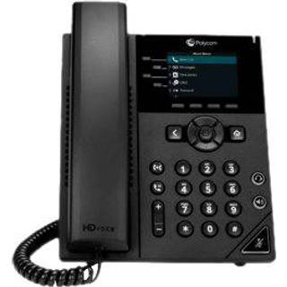 POLY VVX 250 4-line Desktop Business IP Phone with dual 10/100/1000 Ethernet ports PoE only Ships without power supply