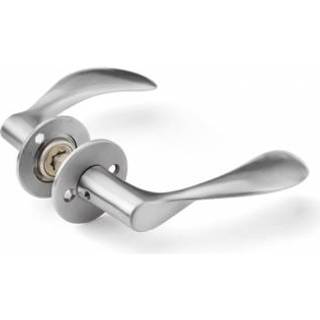 Arne Jacobsen dørhåndtag - AJ111 dørgreb i børstet rustfrit stål 111 mm, stor model • d line